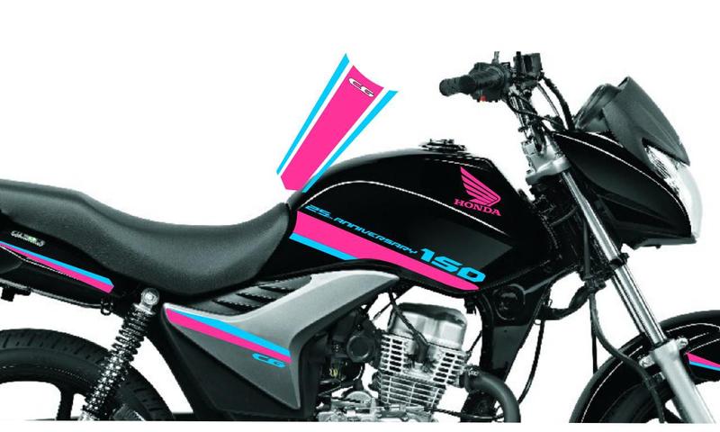 Adesivo Moto 25 Anos Fan e Titan 125 e 150 Mix - Adesivos Matrix ...