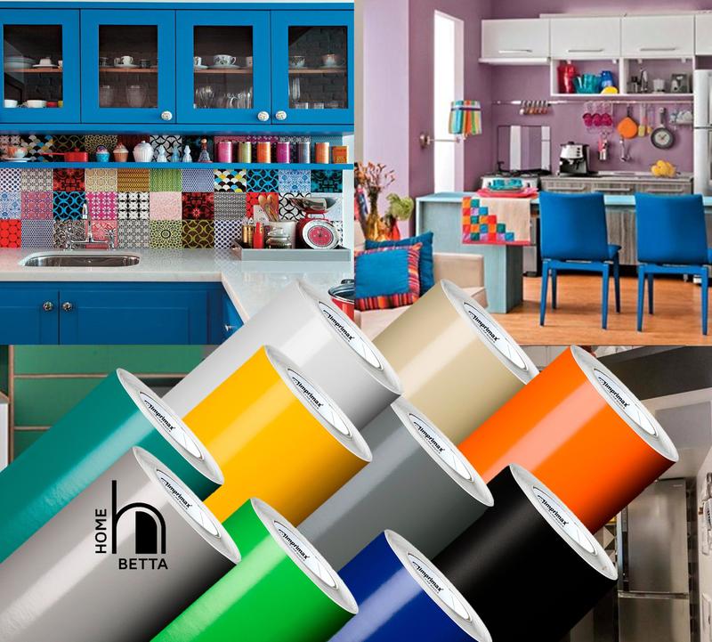 Adesivo Para Envelopamento Armário De Cozinha 50cm X 2m - Imprimax ...