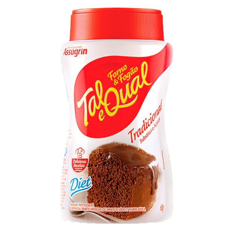 Adoçante em Pó Forno e Fogão Tal e Qual 60g - SHEFA - Adoçante ...