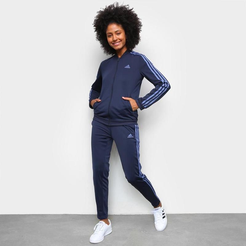 Agasalho Adidas 3 Listras Feminino - Agasalho e Moletom Esportivo ...