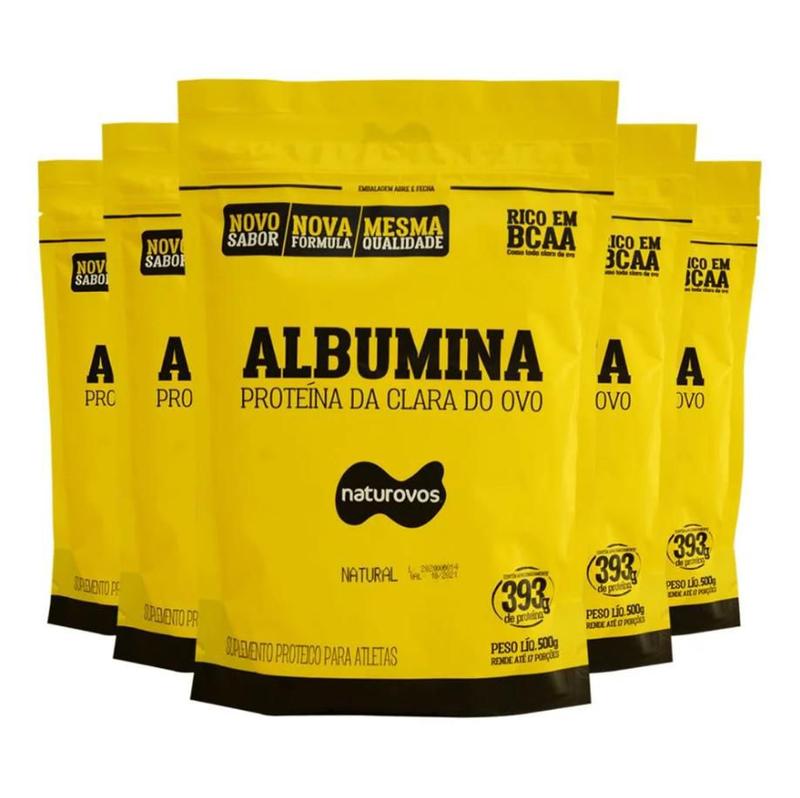 Albumina Refil Naturovos Suplemento Para Aumento Da Massa Muscular ...