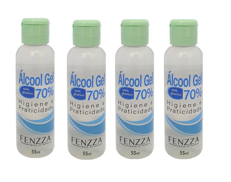 Álcool Gel 70% Higienizador glicerinado limpa e não resseca as mãos ...