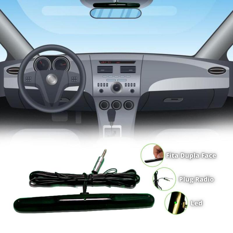 Antena Eletrica Interna Radio Fm Am Parabrisa Veiculos - Connect Rod ...