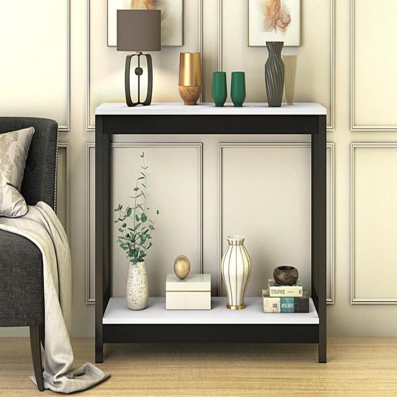 Aparador Mdf 2 Prateleiras Hall de Entrada Elegante - Ponto de Oferta ...