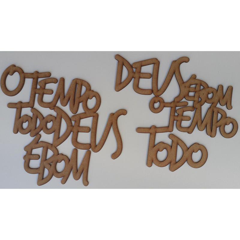 Aplique Deus é bom, o tempo todo Deus é bom, artesanato, decoração ...