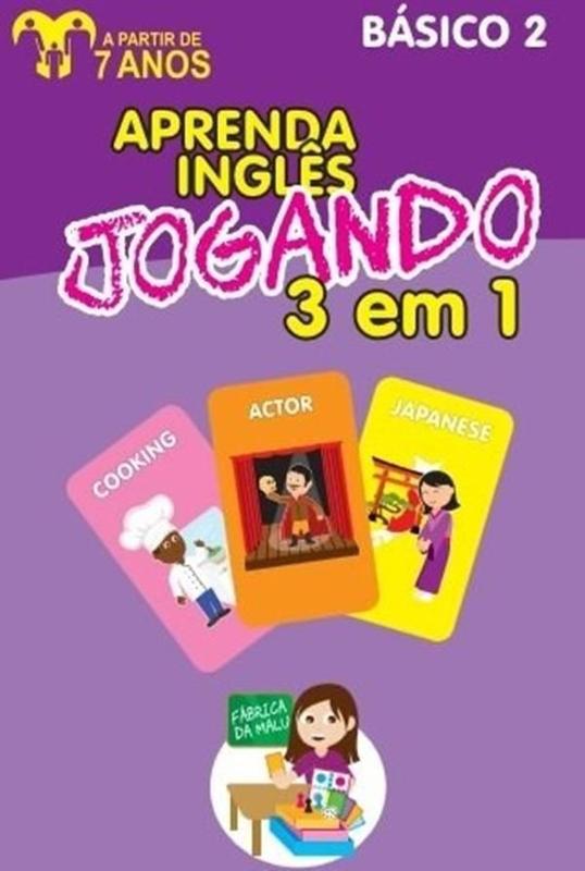 Aprenda Ingles Jogando 3 Em 1 - Básico 2 - Fbm - Fabrica Da Malu ...