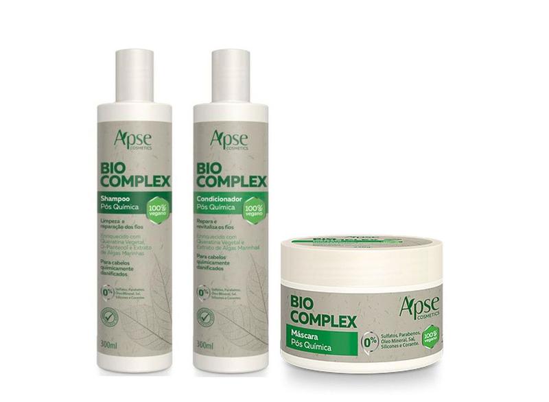 Apse Bio Complex Shampoo E Condicionador E Máscara - Kit de Tratamento ...