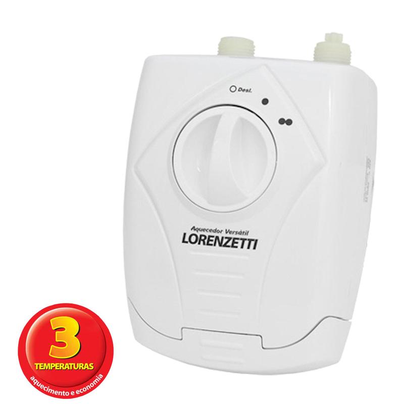 Aquecedor Elétrico de Água Lorenzetti Versátil 5500W 220V- 3 Níveis de ...