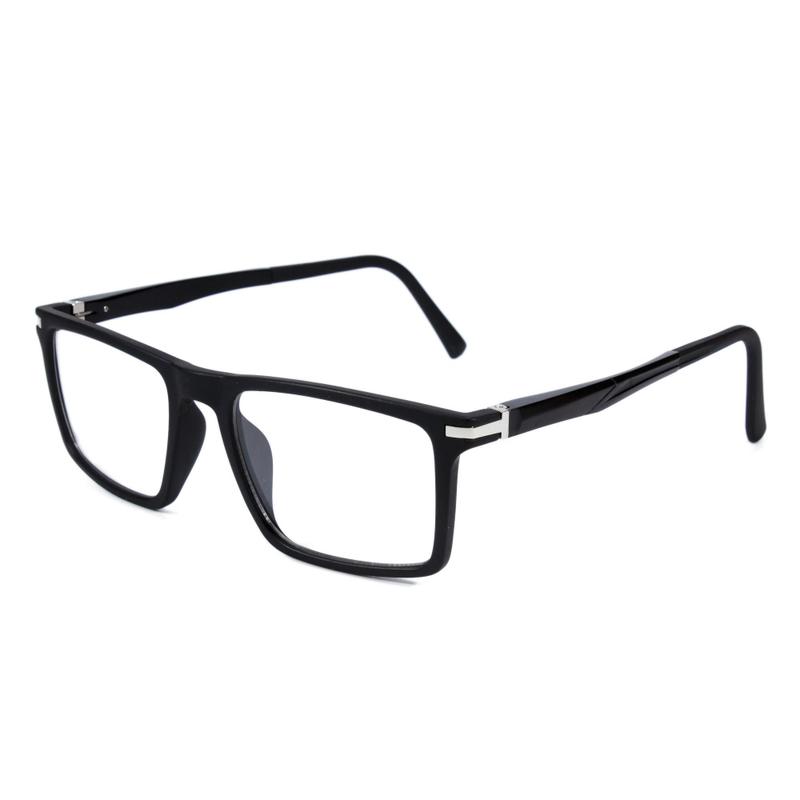 Armação Masculina Para Grau Quadrada Preta Lentes Bloqueio Luz Azul ...