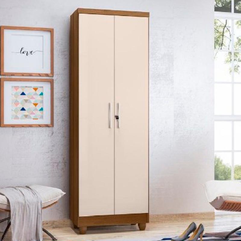 Armário Multiuso Sapateira Com Chave 2 portas e 5 Prateleiras Isabela ...