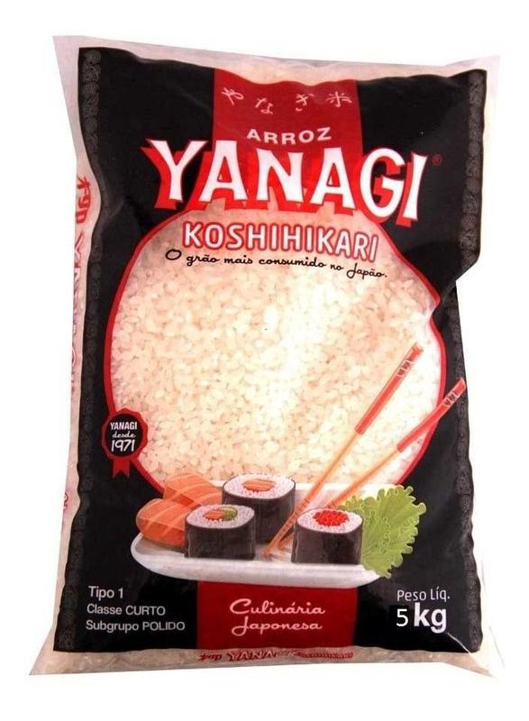 Arroz Japonês Yanagi Koshihikari Grão Curto 5kg - Krolow e Cia LTDA ...