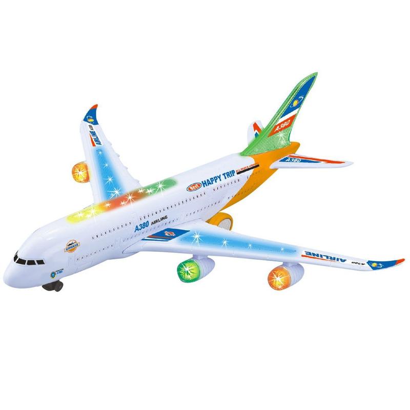 Avião Air Line Brinquedo Grande Com Luzes E Som E Movimento - DM Toys ...