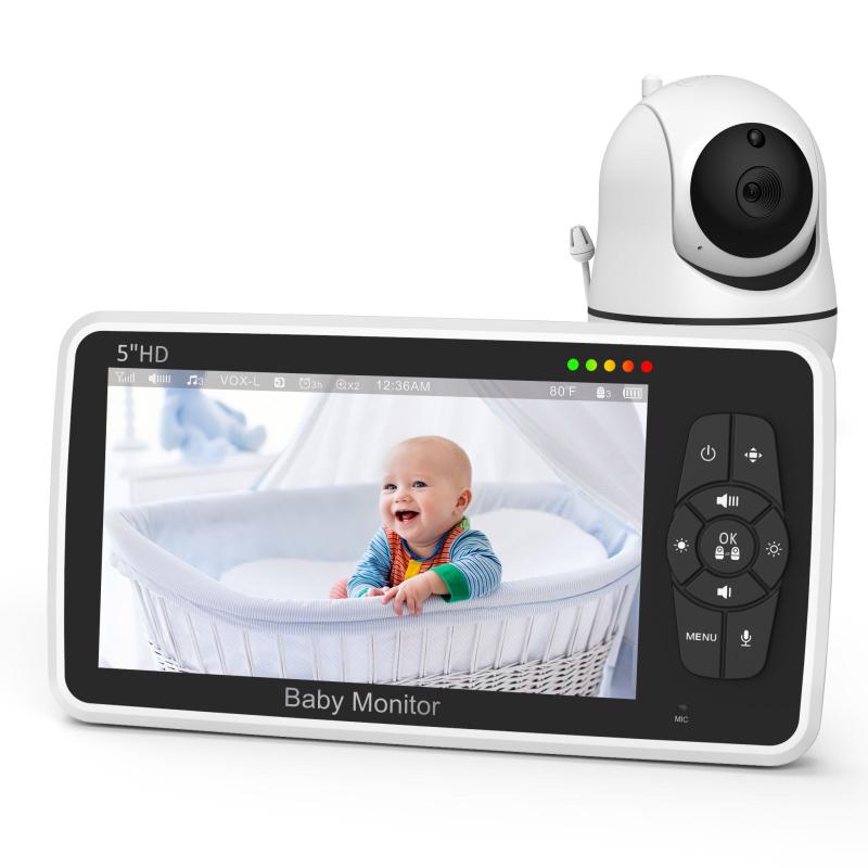 Babá Eletrônica Sem Fio com Câmera 360º, Audio e Temperatura - Baby ...