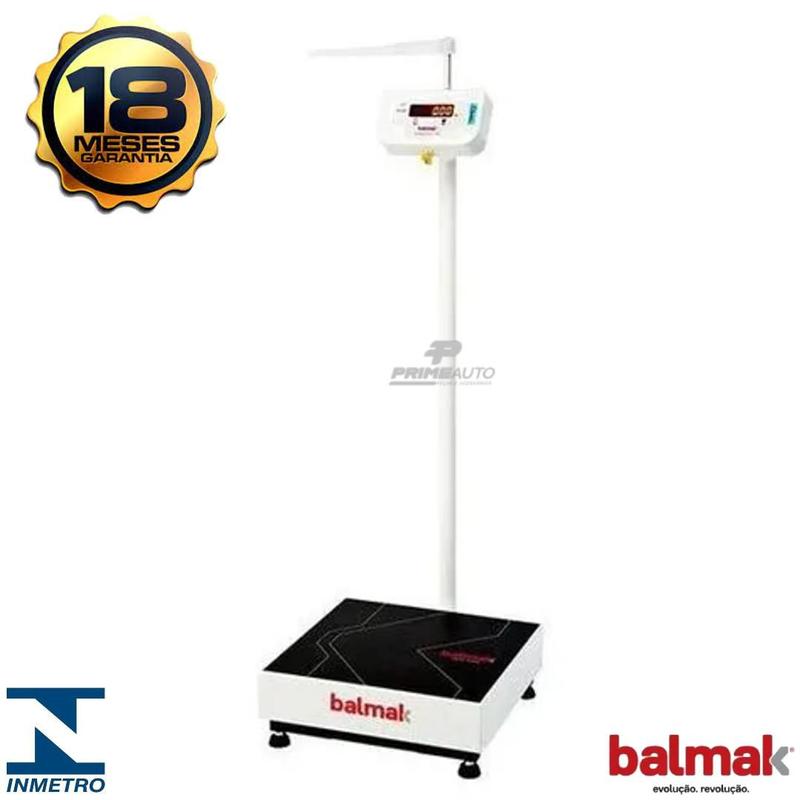 Balança Digital Antropométrica Médica Hospitalar 200 Kg Pesar Medir ...