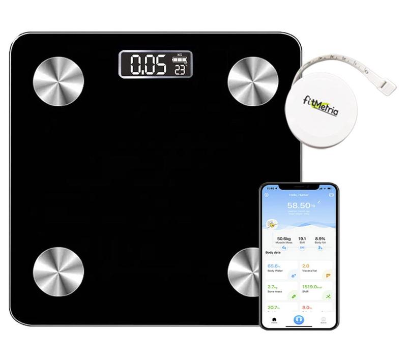 Balança Digital Bioimpedância medição peso percentual de gordura via ...