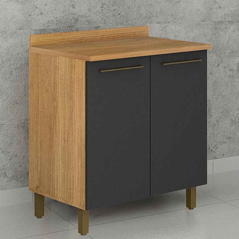 Balcão para Cozinha 2 Portas 80 cm Tarantela Valdemóveis - Gabinete de ...