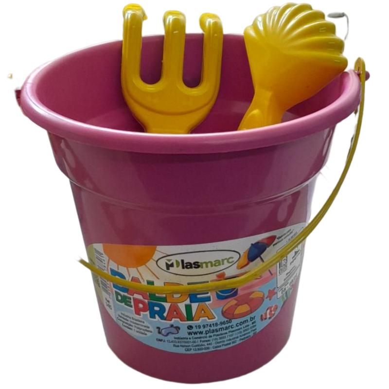 Balde de Praia Infantil com Acessórios Para Fazer Castelo de Areia ...