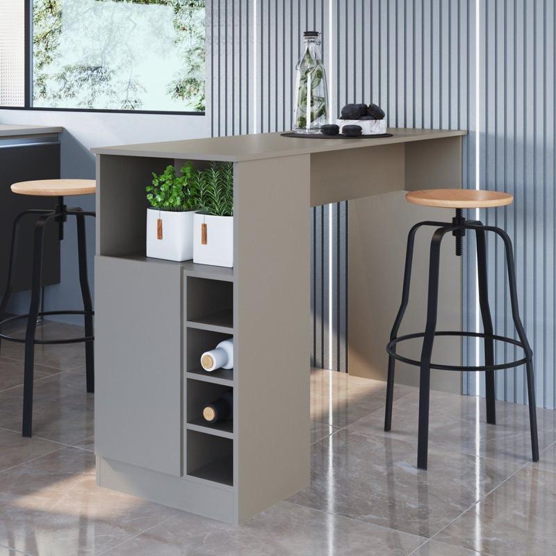 Bancada para Cozinha 1 Porta 5 Nichos Romana Genialflex - Bancada de ...
