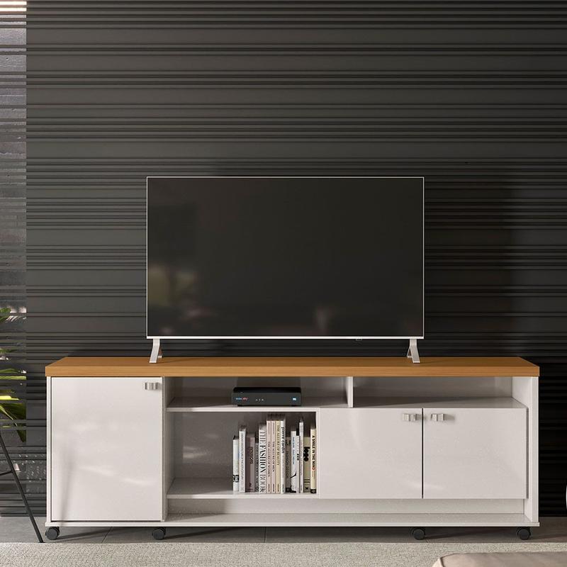 Bancada Rack Dallas 3 Portas 2 Nichos em MDP Lukaliam - Rack - Magazine ...