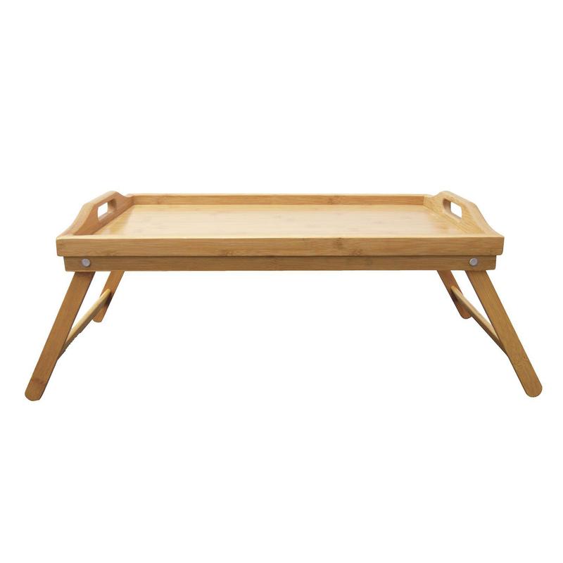 Bandeja Cama Com Pé Retangular Em Bambu Tyft 49x30cm Yoi - Bandejas ...