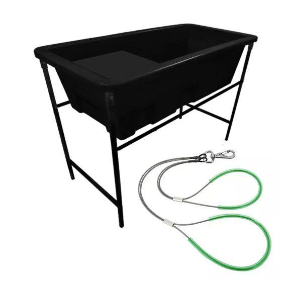 Banheira C/ Degrau Petshop Banho E Tosa Rotomoldada Graçapet 1,00M ...