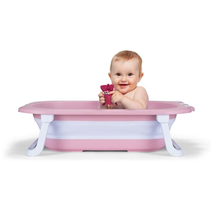 Banheira para Bebê Retrátil Crocodilo Rosa BB1145 Multikids - Banheira ...
