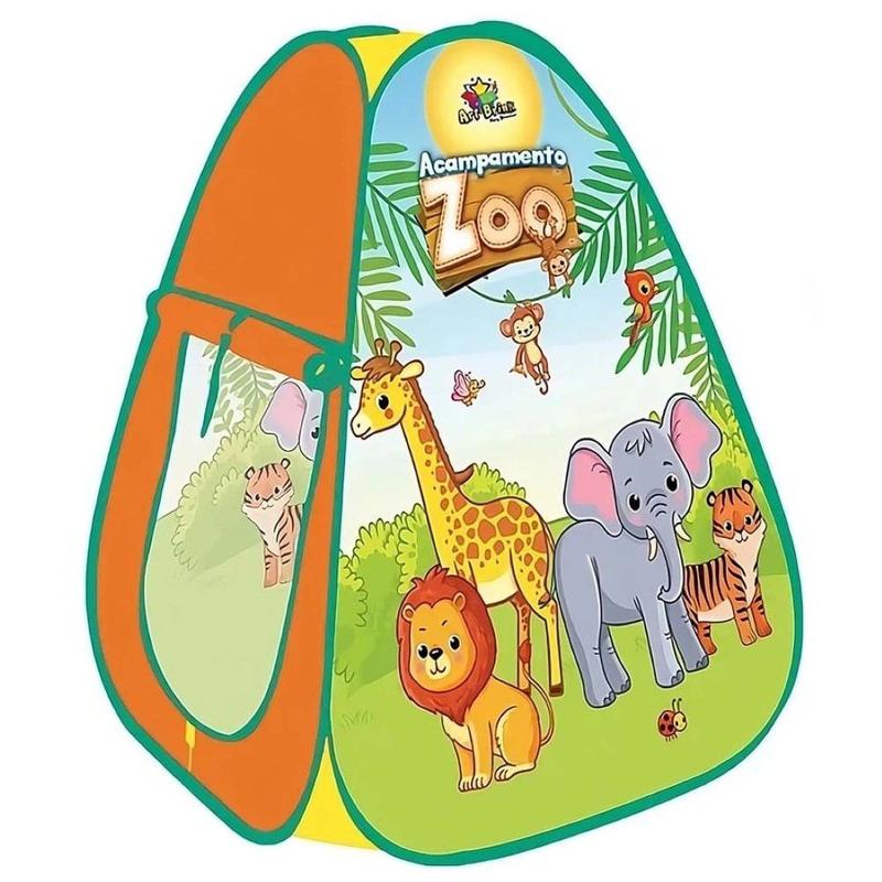 Barraca Infantil Dobrável Acampamento Zoo Art Brink - Barraca / Toca ...
