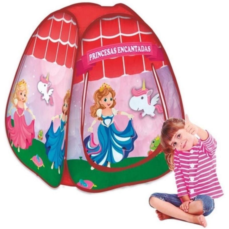 Barraca Infantil Menina Criança Cabana Tenda Feminina Rosa - Fabricando ...