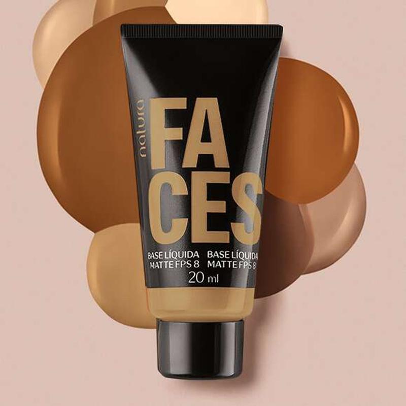 Base Líquida Checkmatte Faces - 20 ml - Maquiagem - Base Facial ...