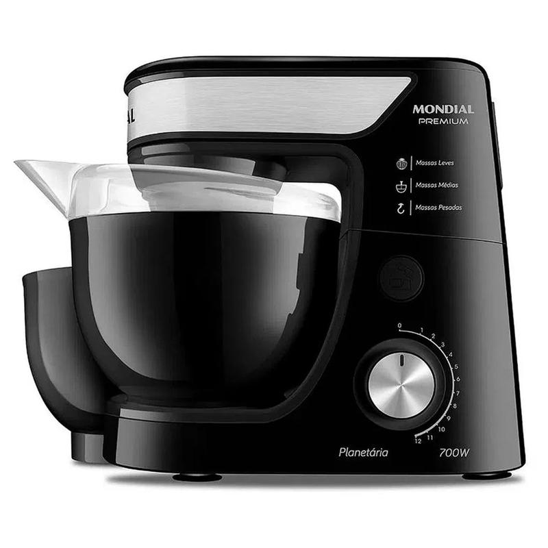 Batedeira Planetária Mondial Bp-01p-b Para Massas Leves e Pesadas 700w ...