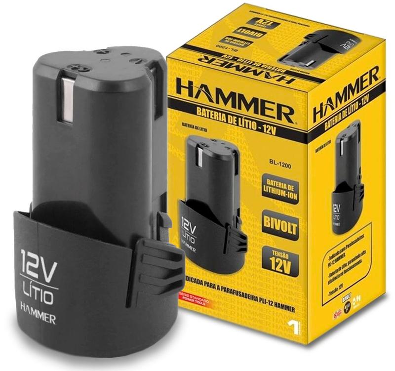 Bateria Lithium Li-ion Parafusadeira Furad 12v Hammer Bivolt ...