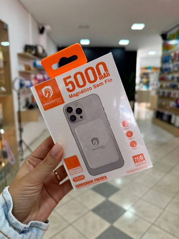 Bateria magnético sem fio 5000mah - Mundo das cases - Baterias e Fontes ...