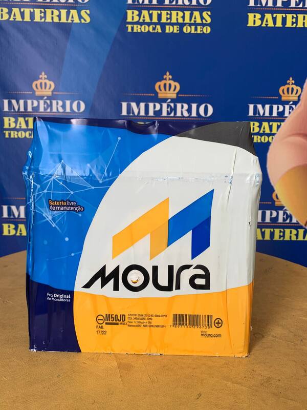 Bateria moura 50 amperes, m50jd - Bateria Automotiva - Magazine Luiza