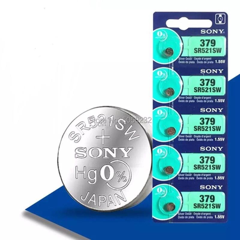 Piles Montre Sony SR521SW (SR63, 379) - Lot De 1, 2, 3 Ou 5 - 1,55V - Neuf