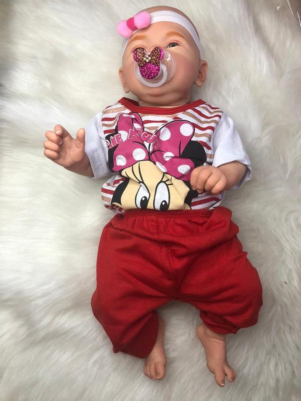 Bebe Reborn Careca - Mary Ann - Lila Mel - Bonecas - Magazine Luiza
