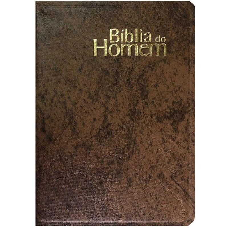 Bíblia de Estudo Devocional do Homem NVI - Capa Luxo Marrom - Bíblia de ...