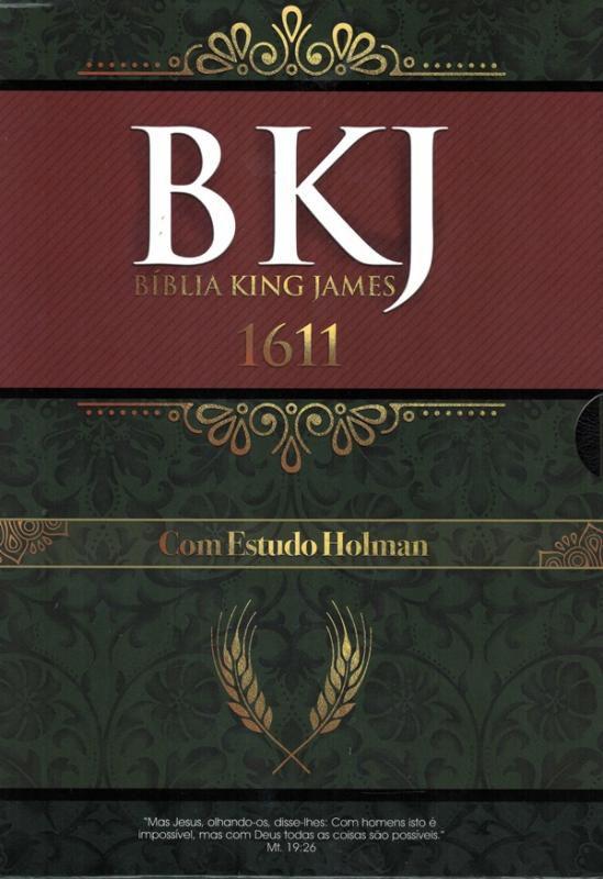 BIBLIA KING JAMES 1611 - COM ESTUDO HOLMAN - PRETA - - Bíblia ...