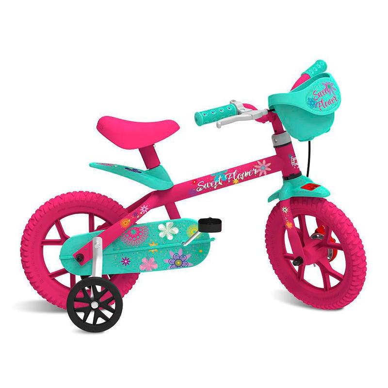 Bicicleta - Aro 12 - Seet Flower - Rosa - Bandeirante - Bicicleta ...