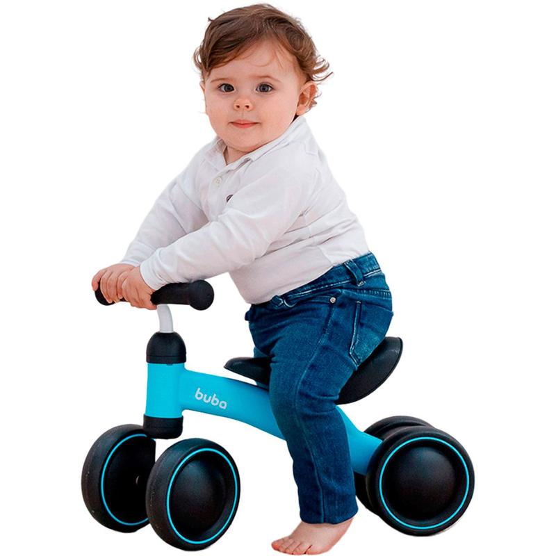 Bicicleta De Equilíbrio 4 Rodas Infantil Sem Pedal Buba - Bicicleta de ...