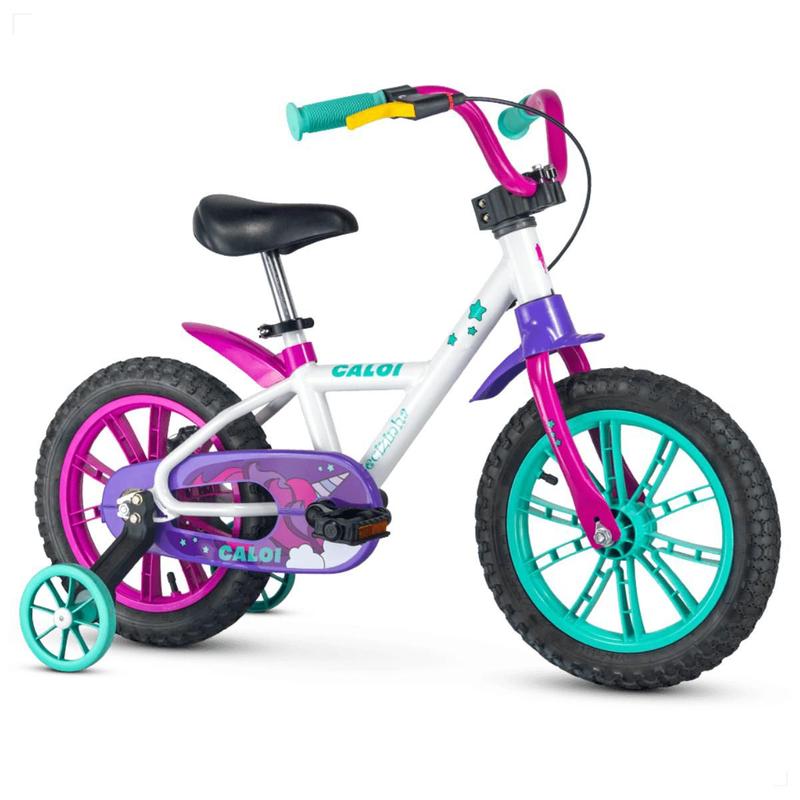 Bicicleta Feminina Infantil Nathor Cecizinha Aro 14 Colorida ...