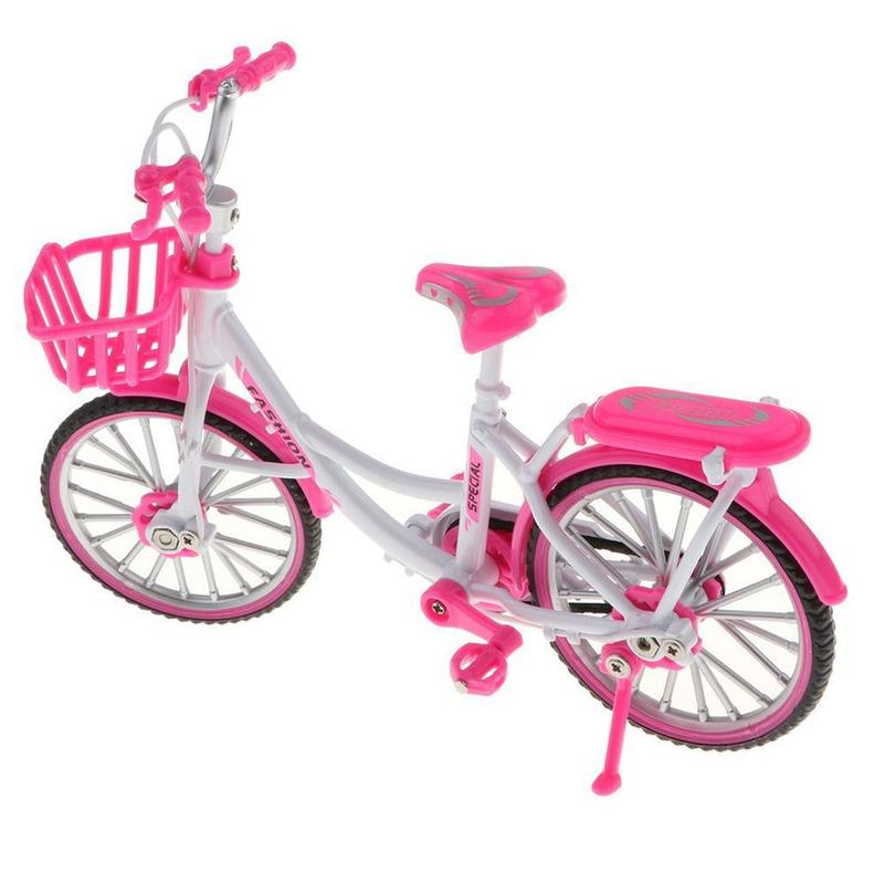 bicicleta miniatura brinquedo cores 1:10 escala cestinha - die cast ...