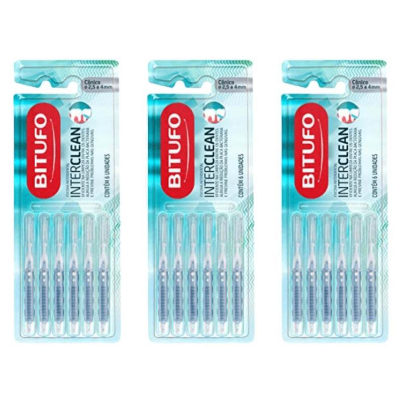 Bitufo Hb Escova Interdental Cônica 04mm (Kit C/03) - Escova de Dentes ...