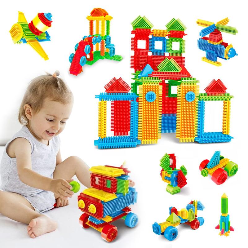 Bloco de Montar Infantil 150 Peças de Encaixar Coloridas Brinquedo ...