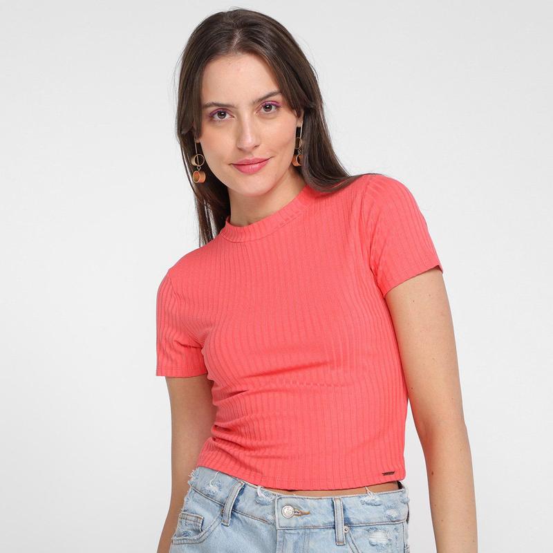 Blusa Canelada Lunender Básica Feminina - Blusas Femininas - Magazine Luiza