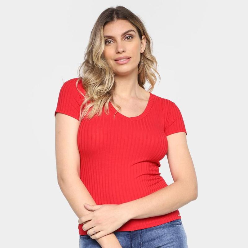 Blusa Lunender Canelada Feminina - Blusas Femininas - Magazine Luiza