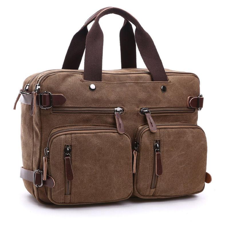 Bolsa Masculina Mensageiro Carteiro Grande De Lona De Ombro - Zafin ...