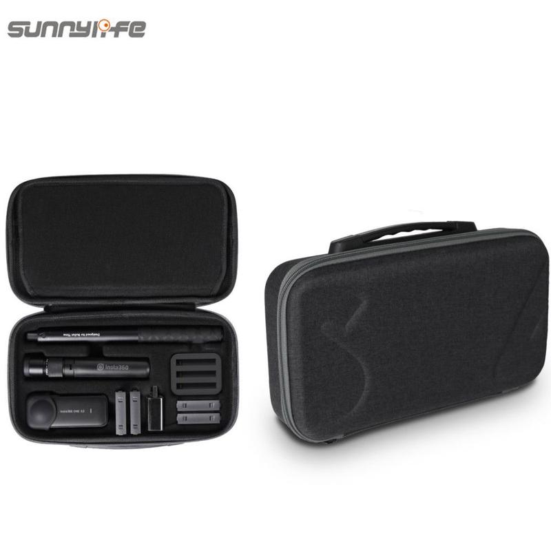 Sunnylife Custodia Da Viaggio Per Insta360 ONE X/X2, Grande Capacità, Nero, 320x180x69mm, Protettiva E Portatile - 4
