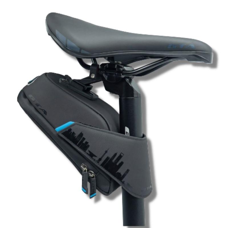 Bolsa Selim Bicicleta AFISHTOUR 1,5L - Impermeável Roll-top Preta