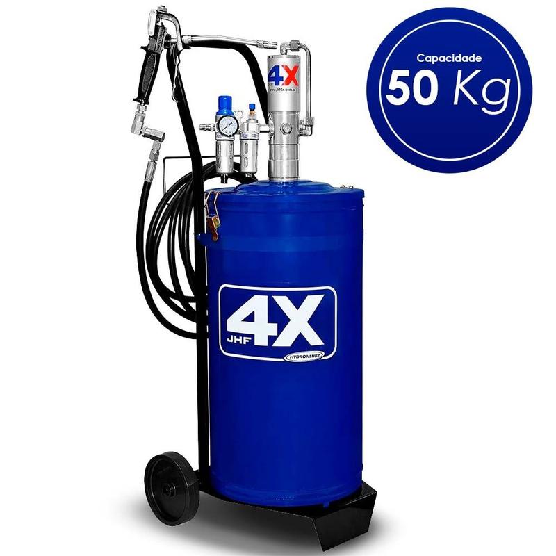 Bomba propulsora pneumatica de graxa jhf 4x 50 kg c/carrinho 8450 ...