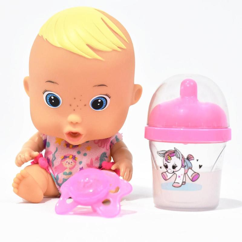Boneca Fofa Com Chupeta Que Brilha Mamadeira Magica E Fralda - diver ...